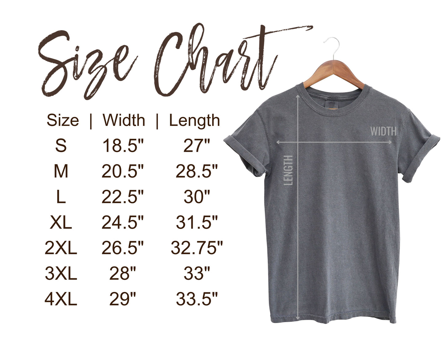 Check out the Checkered Vibes Dog Mom Tee by Banks + Cove, featuring a retro-style illustration on a hanger. Perfect for trendy dog moms, its available in sizes S to 4XL with widths and lengths: S 18.5x27, M 20.5x28.5, L 22.5x30, XL 24.5x31.5, 2XL 26.5x32.75.